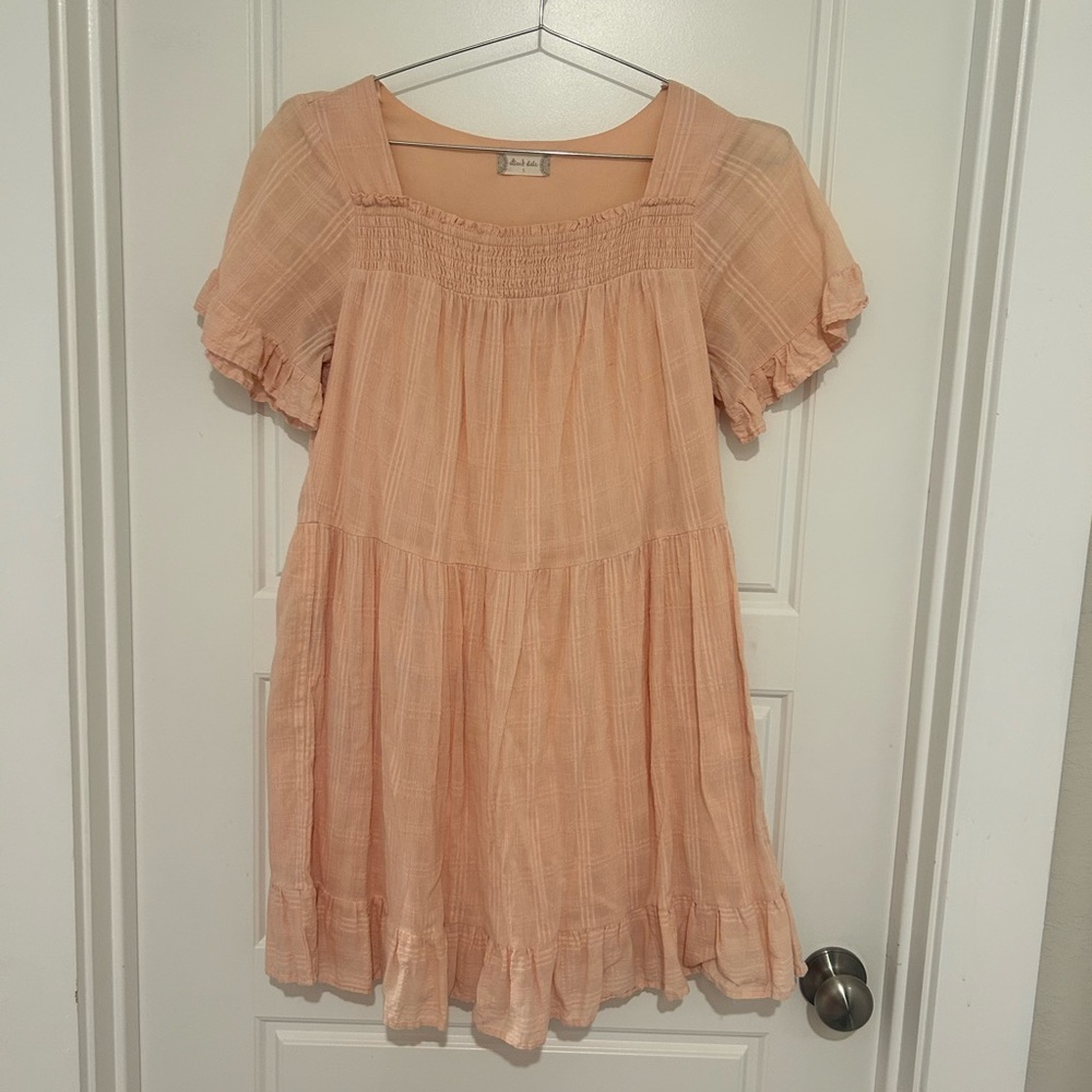 Altar'd State Soft Peach Dress